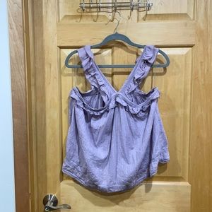 Lavender ruffle melrose & market tank size M